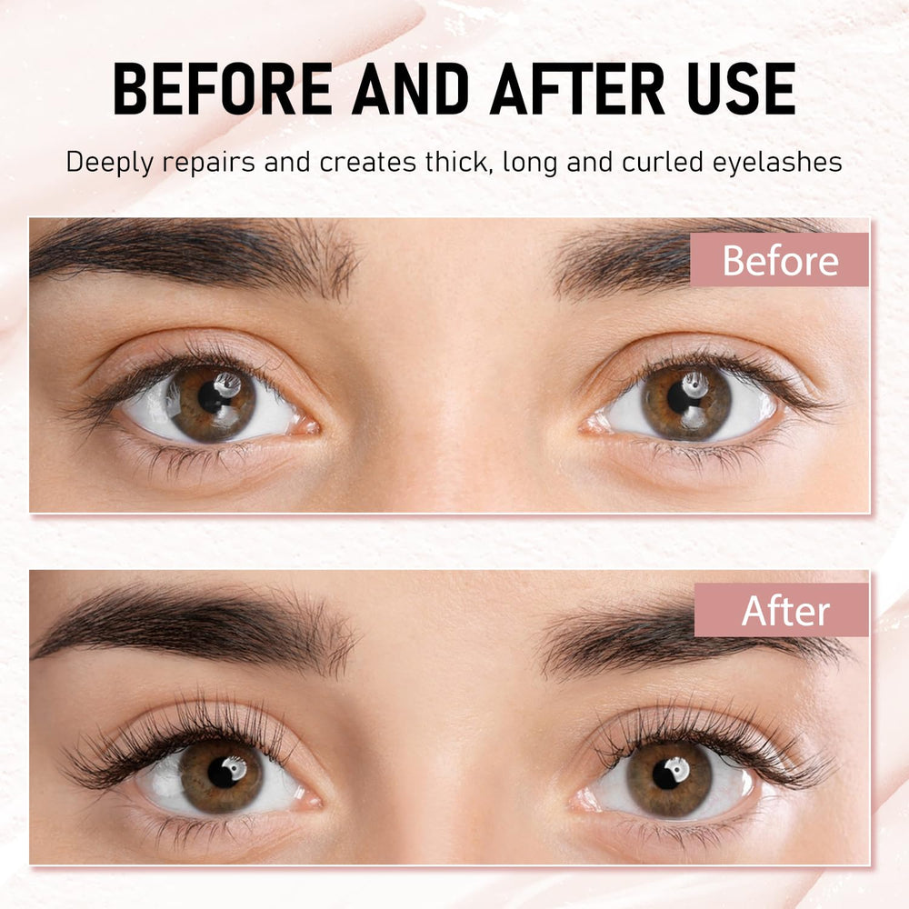 Tbexem Daislashes Serum after-use close-up shows subtle lash care results.