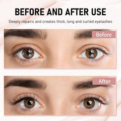 Tbexem Daislashes Serum after-use close-up shows subtle lash care results.