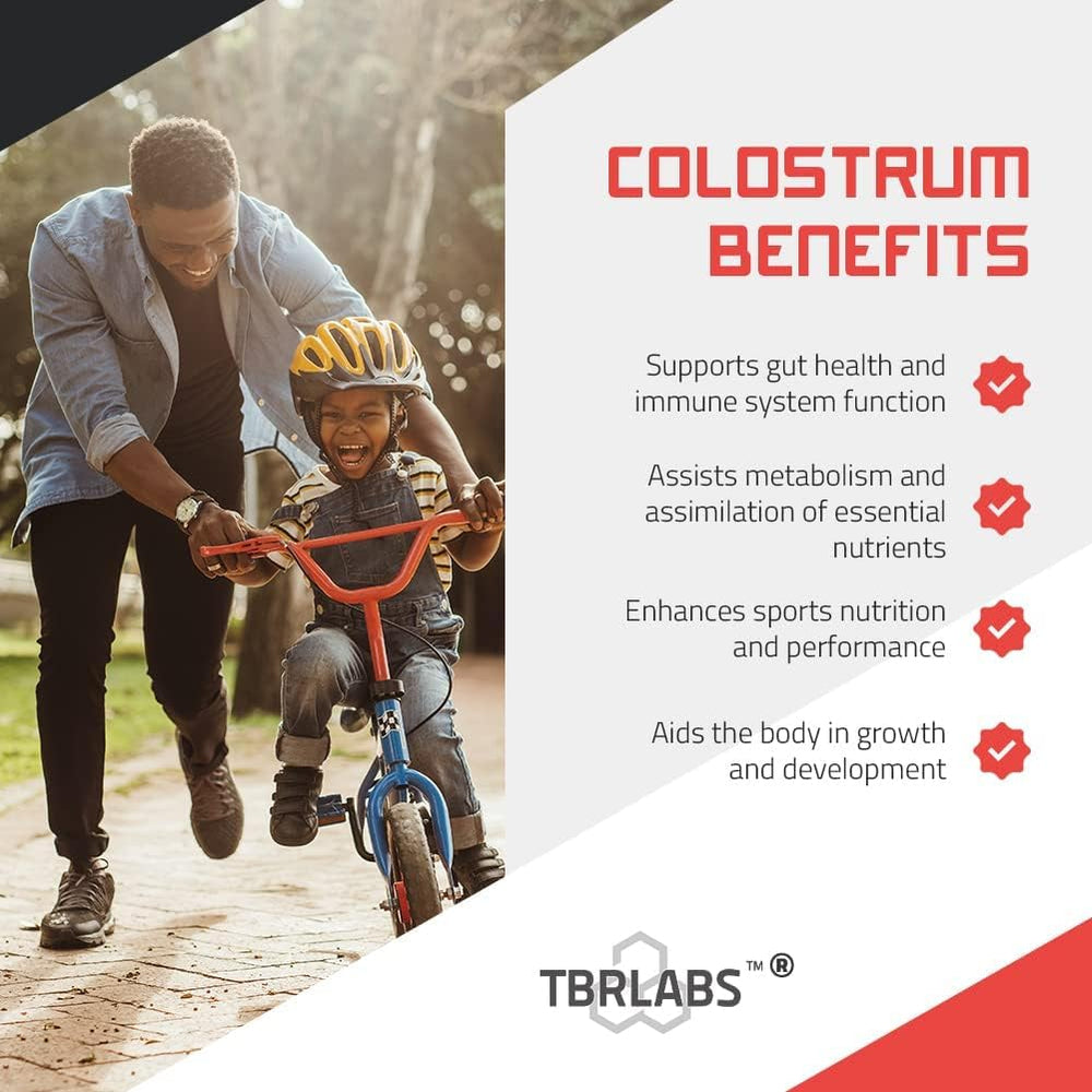 Made in USA stamp on TBR Labs colostrum packaging