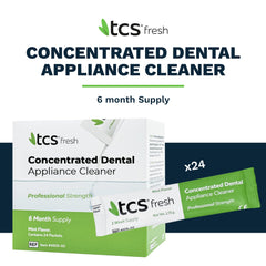 Professional-strength concentrated cleaner for dentures and aligners
