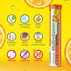 Lemon flavor vegan drink effervescent tablet by T&D German Vitamin & Minerals