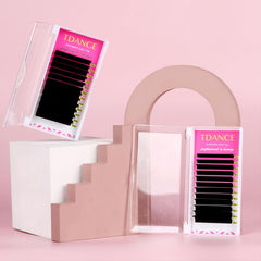 TDANCE cashmere easy fan lashes ideal for Russian volume with hybrid options.
