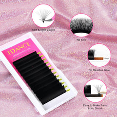 TDANCE cashmere easy fan lashes self-fanning action for quick luxe volume.