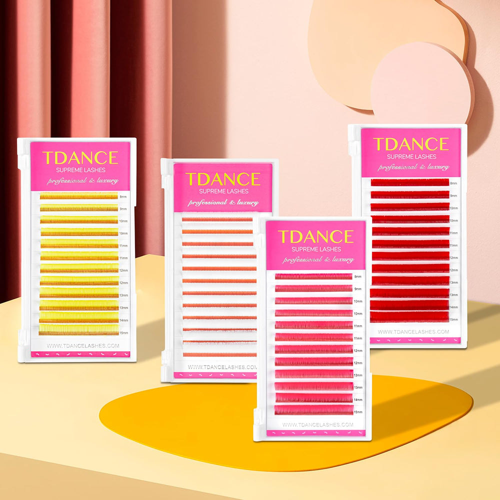 TDANCE Colorful Lashes blue tray adds vivid color pop