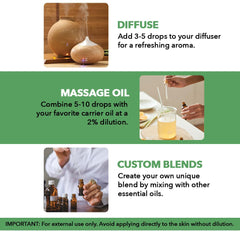 Amber bottle of Majestic Pure Tea Tree Oil with dropper (3.4 Fl Oz)