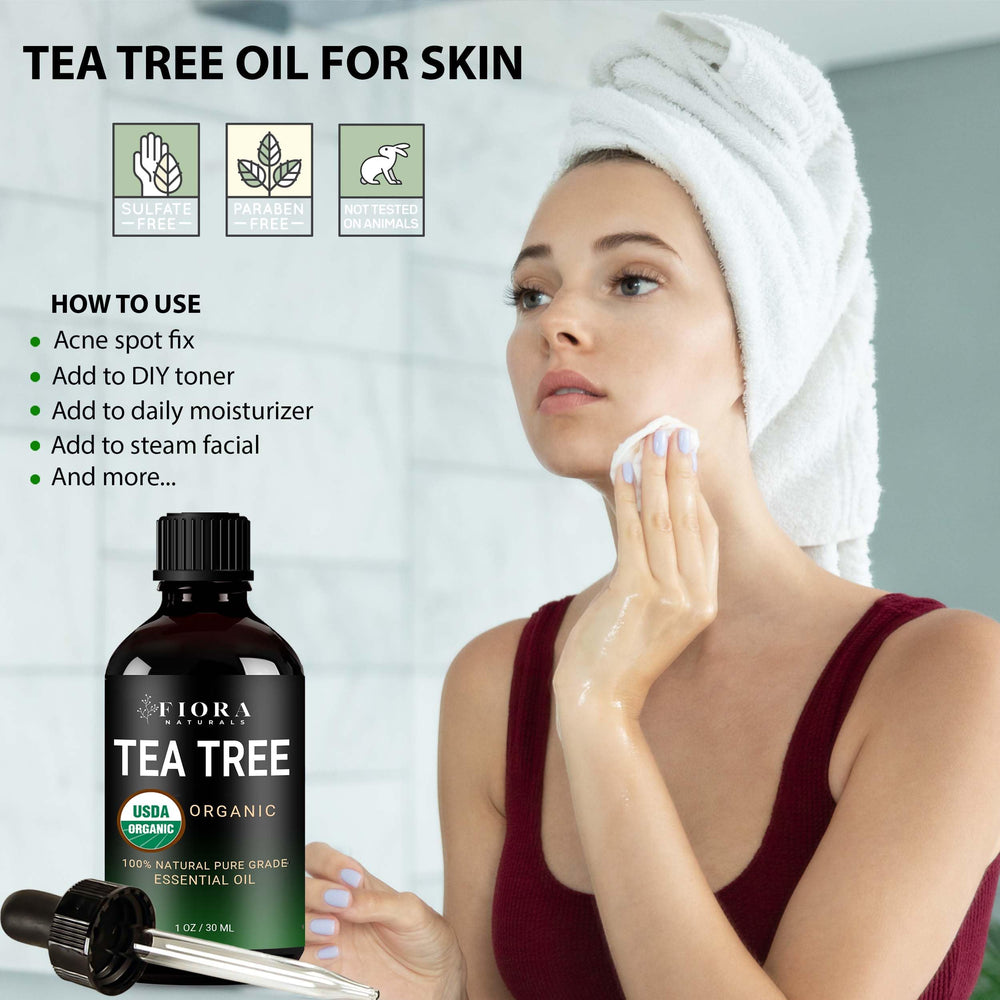 Tea Tree Oil applied to skin for blemishes
