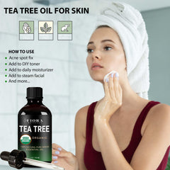 Tea Tree Oil applied to skin for blemishes