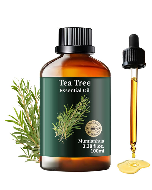 Tea Tree Essential Oil bottle by Mumianhua (Pure Tea Tree Oil) 3.38 oz