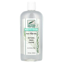 Tea Tree Therapy Mouthwash bottle front view, 12 oz