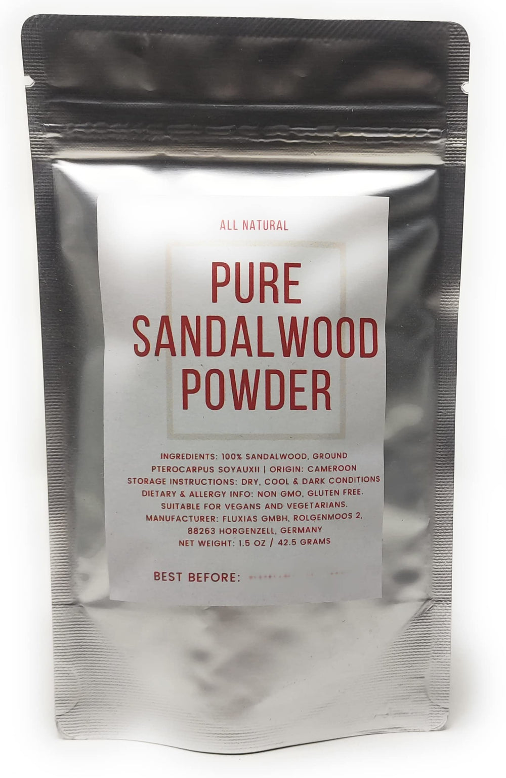 Tea prepared with sandalwood powder
