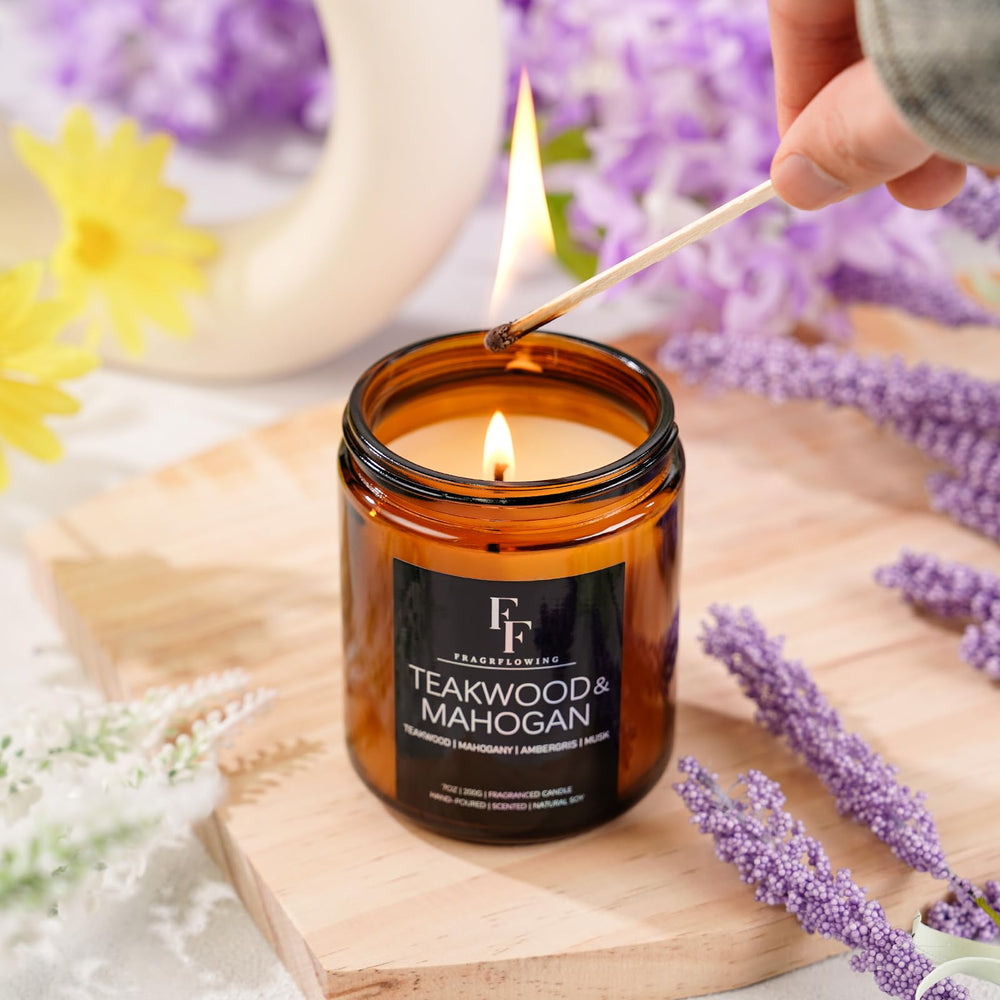 Elegant gift-ready packaging for the 7oz scented candle