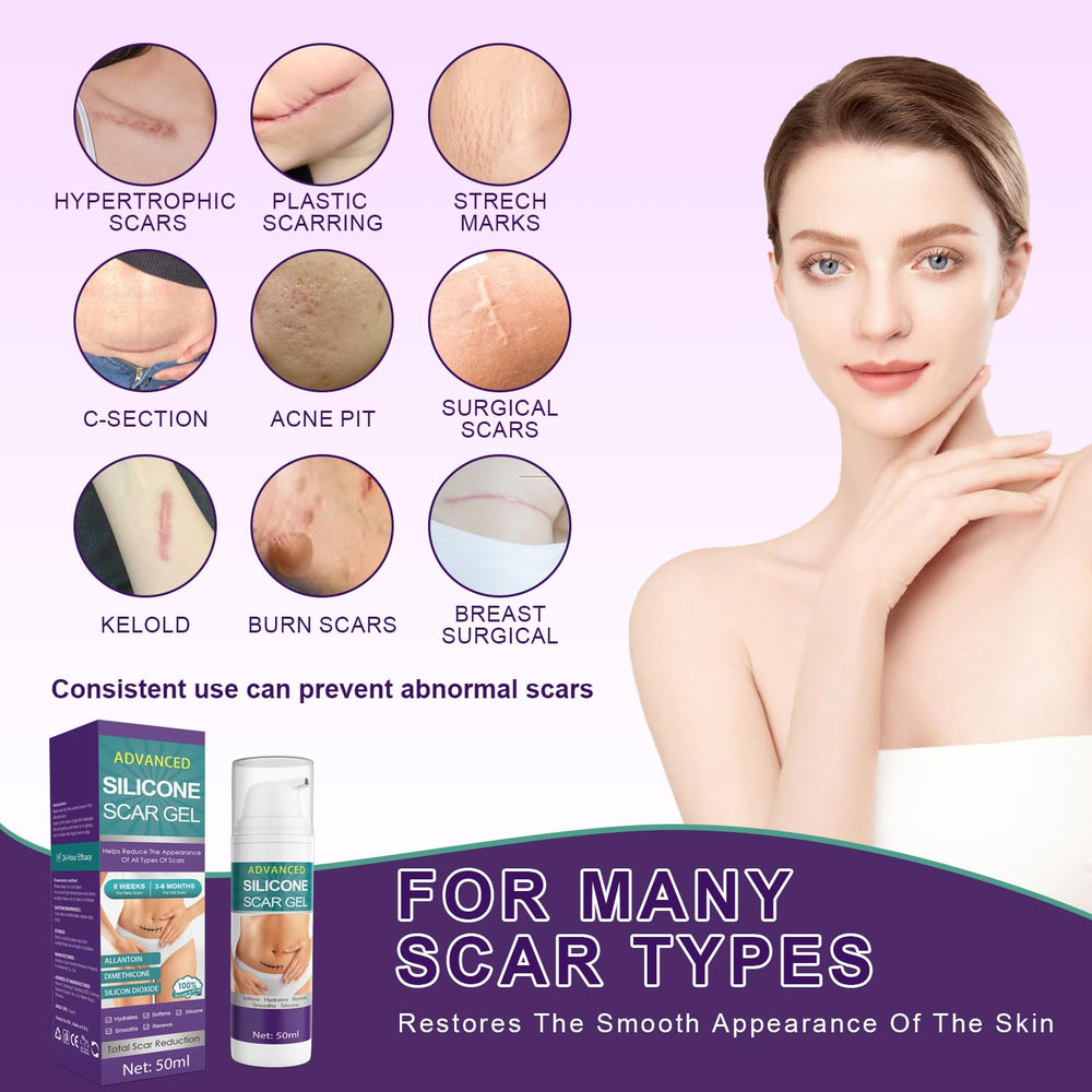 Old scar progress on skin after using Tearich scar gel