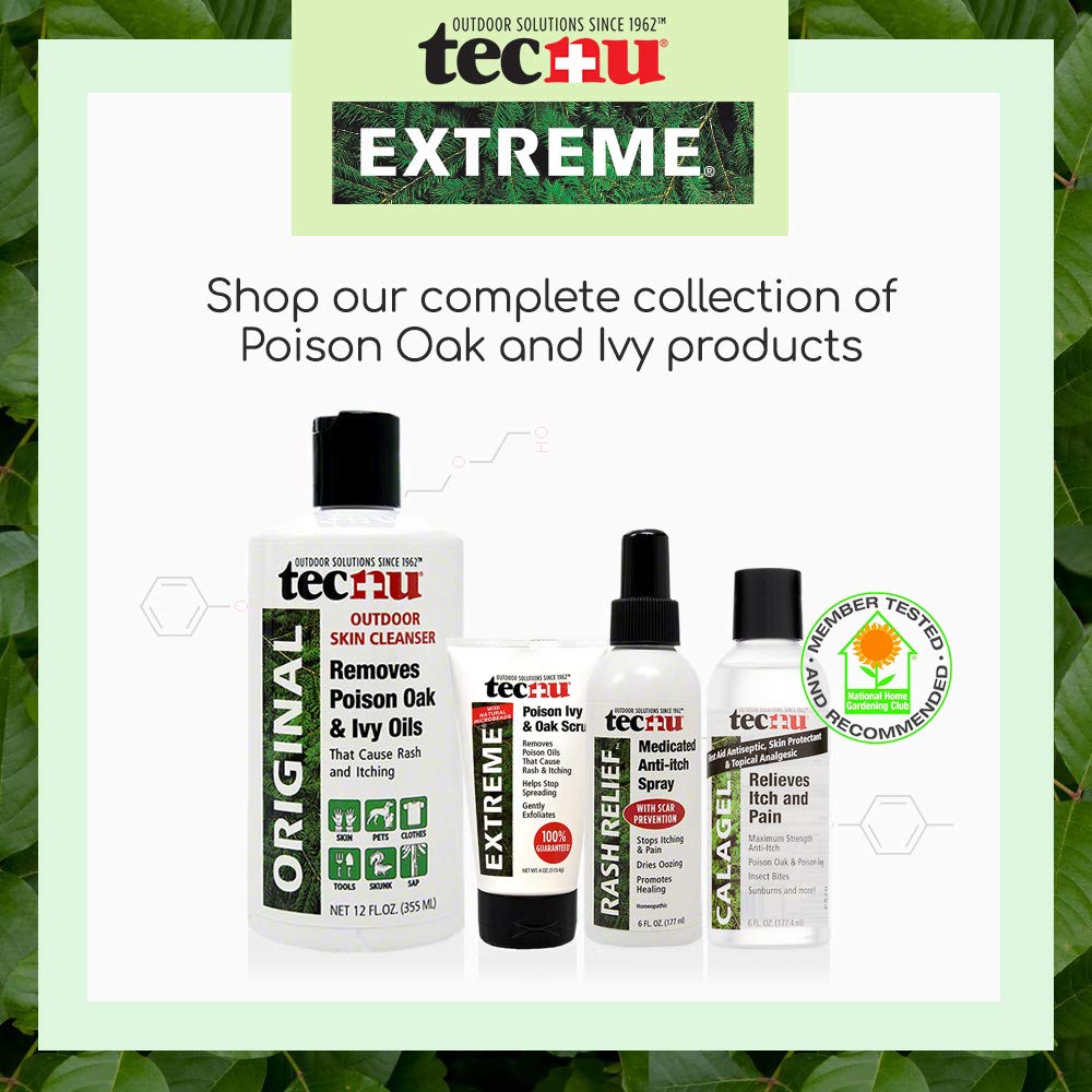 tecnu extreme poison ivy scrub 10-ounce package for portable outdoor protection