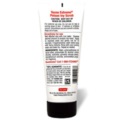 tecnu extreme poison ivy scrub applied for a quick 15-second cleanse on skin