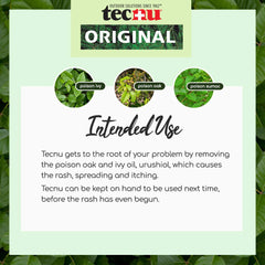Tecnu Original clothing decontamination showing urushiol removal from fabric