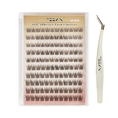 Tecxin Mix Natural Lash Clusters kit extensions for easy self-application and natural fullness.