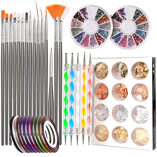 Teenitor Nail Pen Designer brushes for precise, versatile nail art at home