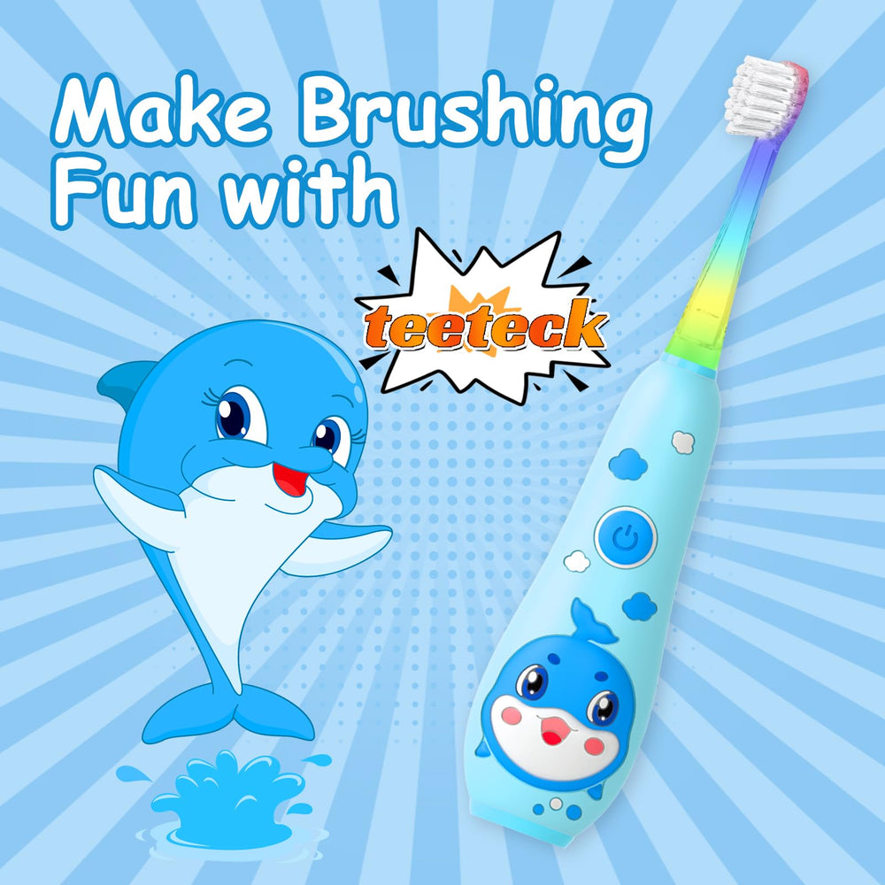 IPX7 waterproof design for Teeteck kids toothbrush