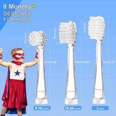 Pack of 5 Teeteck kids toothbrush replacement heads
