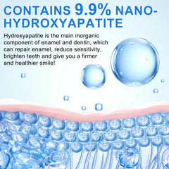 Person brushing teeth with toothpaste