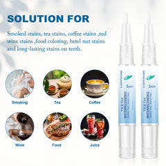Compact travel-friendly whitening pen beside passport