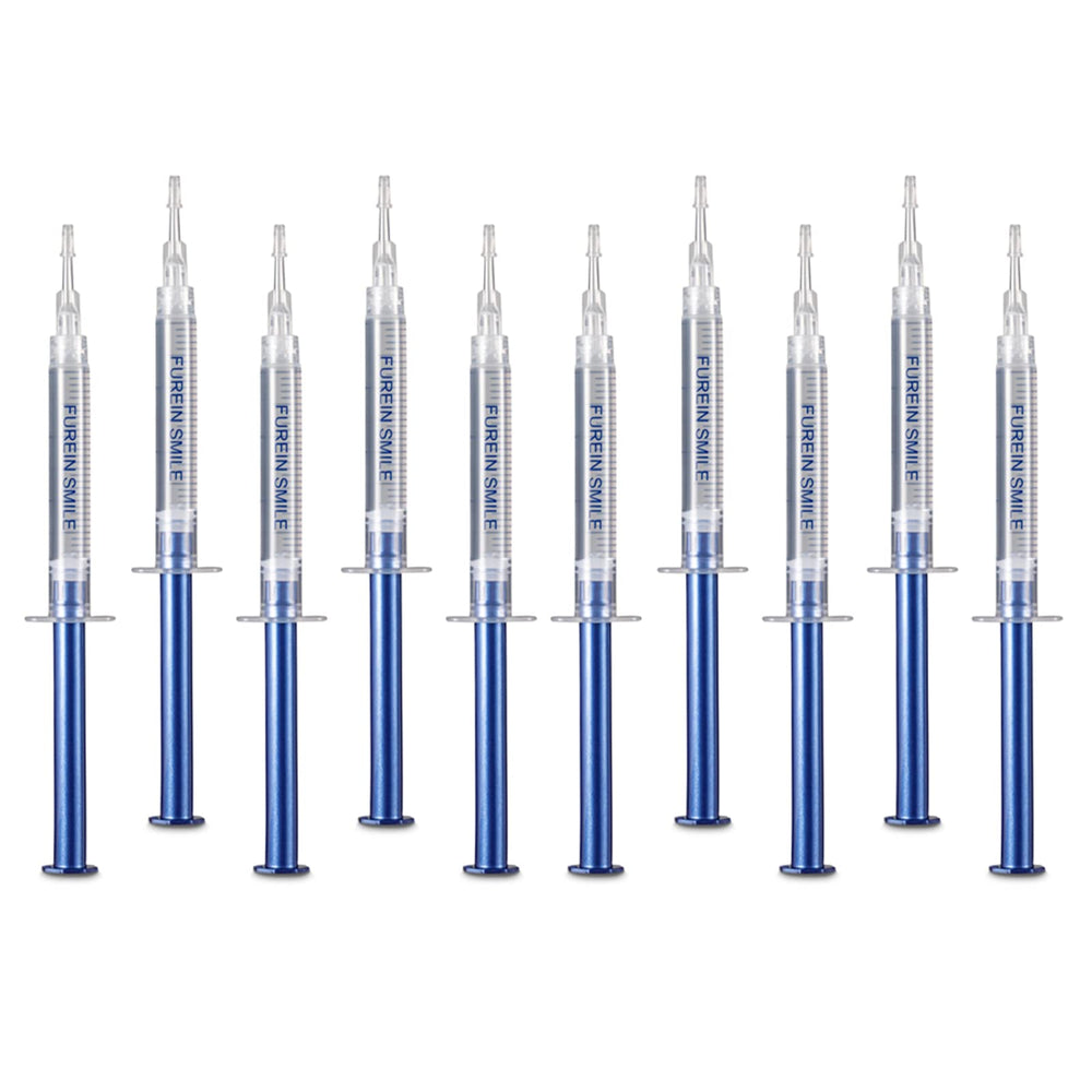 Box of teeth whitening gel refills 10-pack