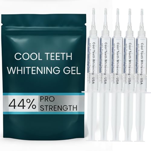 Two molded teeth whitening trays included with the 44% carbamide peroxide kit