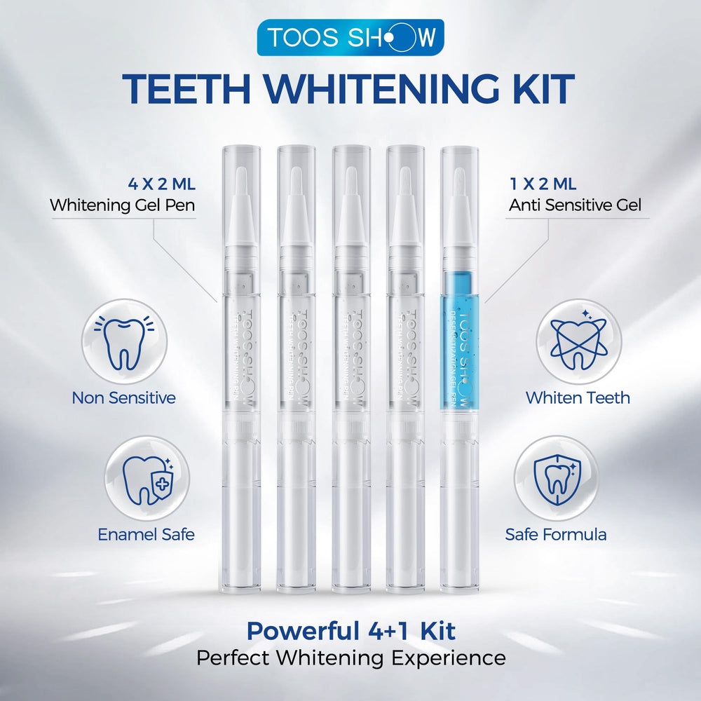 Travel-friendly, compact whitening kit for on-the-go use