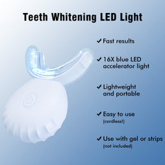 Magnetic charging connection on whitening light