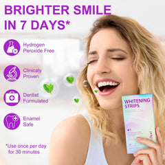 7-day whitening kit packaging and strips
