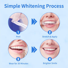 Unopened blister pack of coconut oil whitening strips
