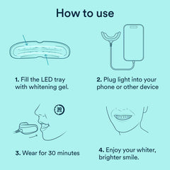 Illustrated instruction manual for whitening kit