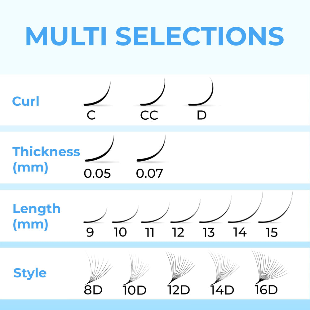 TEGAN LASH curl options C/CC/D with thin base for comfortable wear
