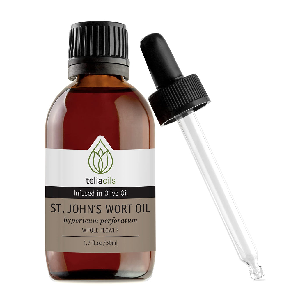 Teliaoils St John's Wort oil in amber glass bottle (50 ml)
