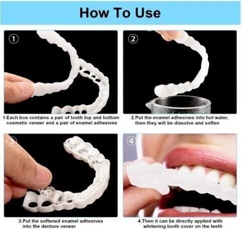 Temporary whitening for a radiant smile