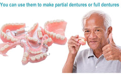 Temporary denture kit for missing or broken teeth at home