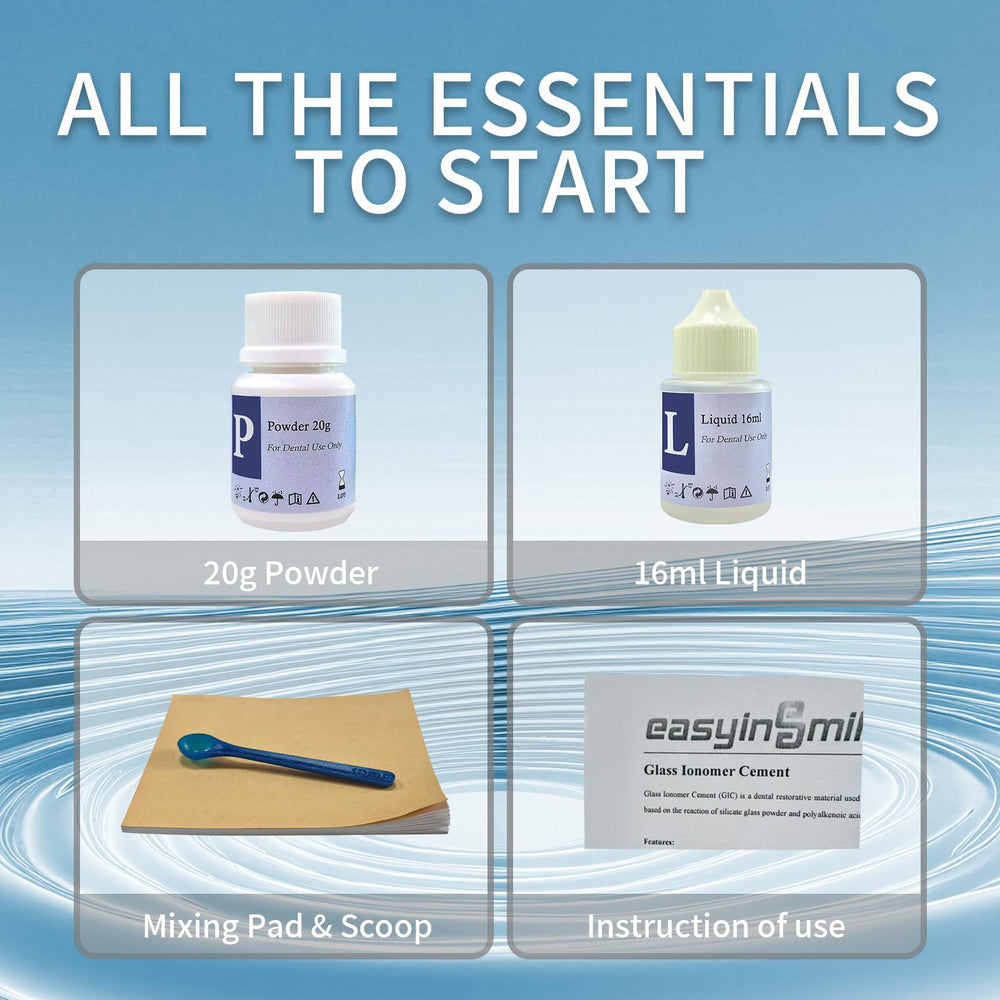 Step-by-step temporary tooth repair process