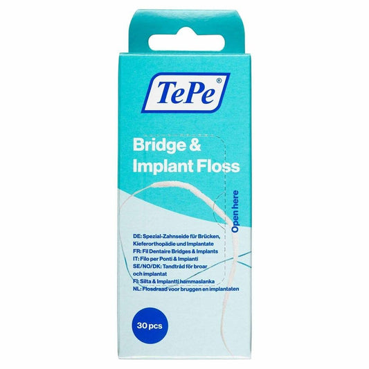TePe Bridge and Implant Floss threader close-up