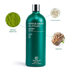 Glass bottle in eco-friendly packaging setting