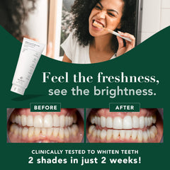 Gentle Green remineralizing toothpaste tube close-up
