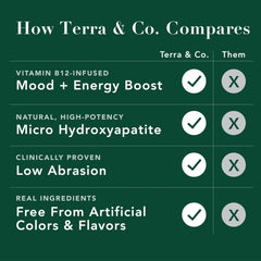 Toothpaste ingredients including xylitol and natural mint