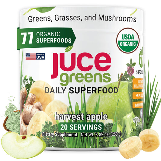 Terra Kai Organics JUCE Green Superfood en envase de 250 g, perfecto para batidos