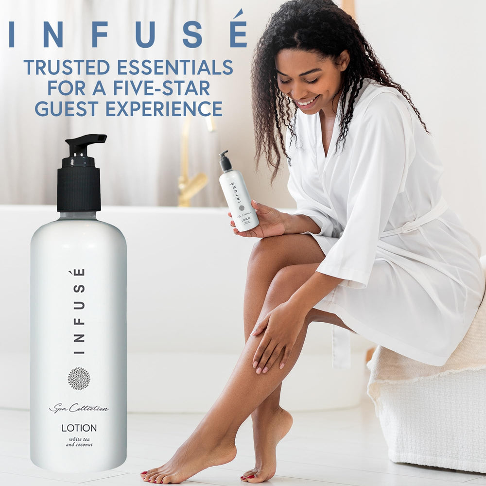 Terra Pure Infuse White Tea and Coconut storage shelf keeps bath essentials organized