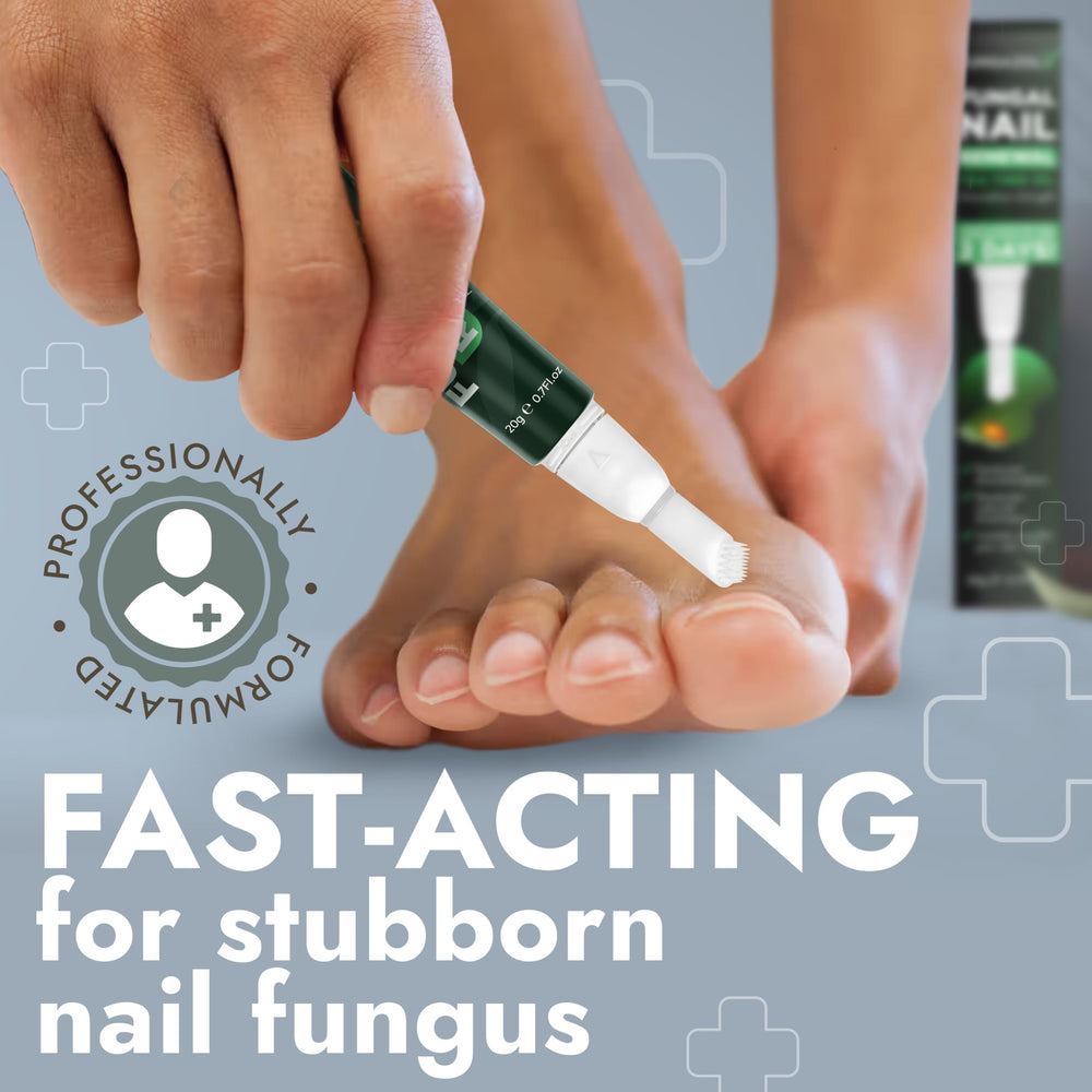 Terramed no-touch applicator in action for clean nail care.