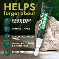 Terramed Tea Tree Oil nail treatment close-up highlighting antifungal benefits and refreshing scent.