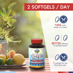 Dairy-free and gluten-free CoQ10 supplement