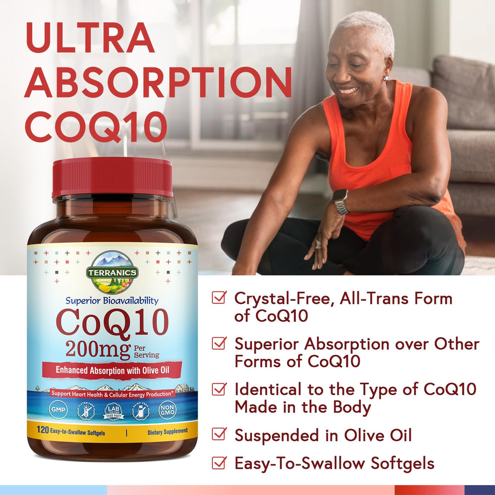 Double antioxidant support with CoQ10 and olive oil