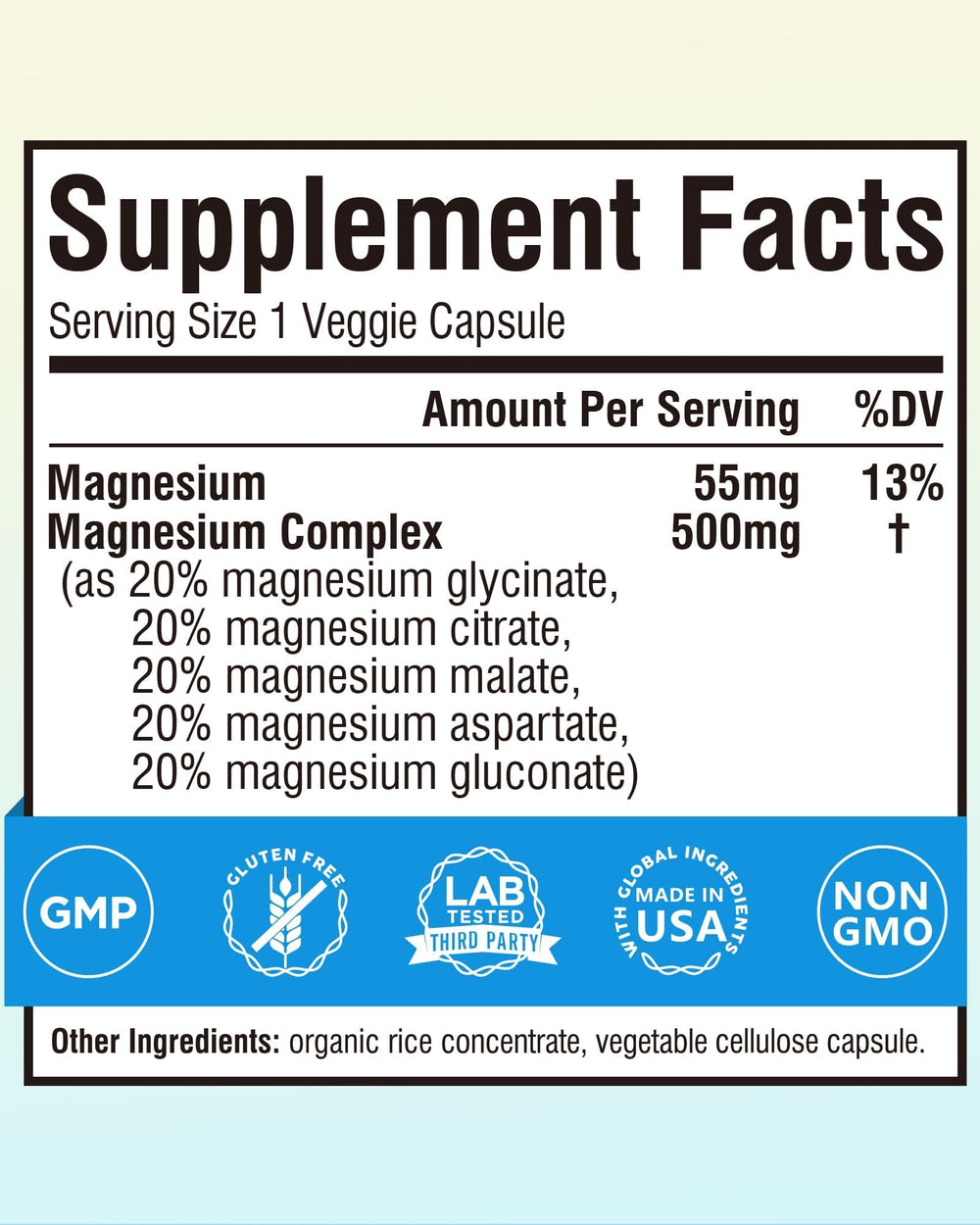 Concept image of magnesium for sleep and relaxation