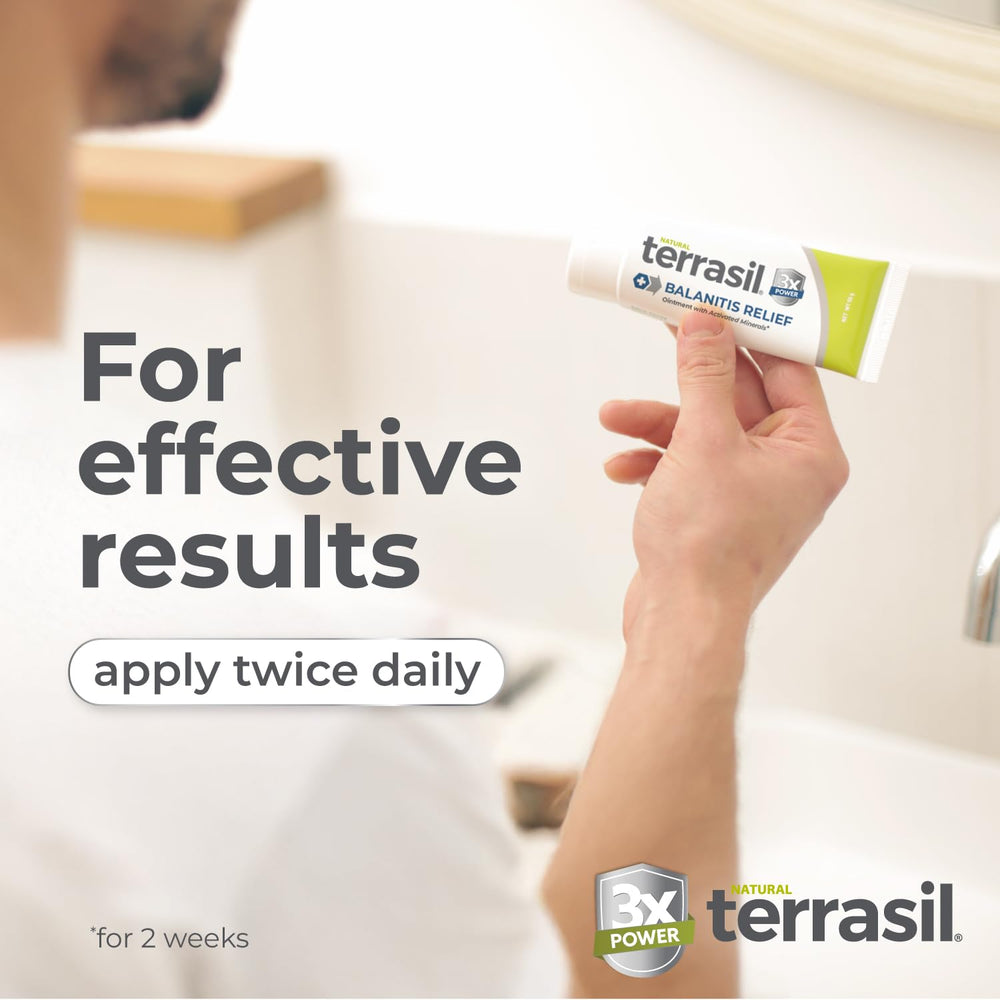 Terrasil Balanitis Relief hypoallergenic formula suitable for sensitive users.