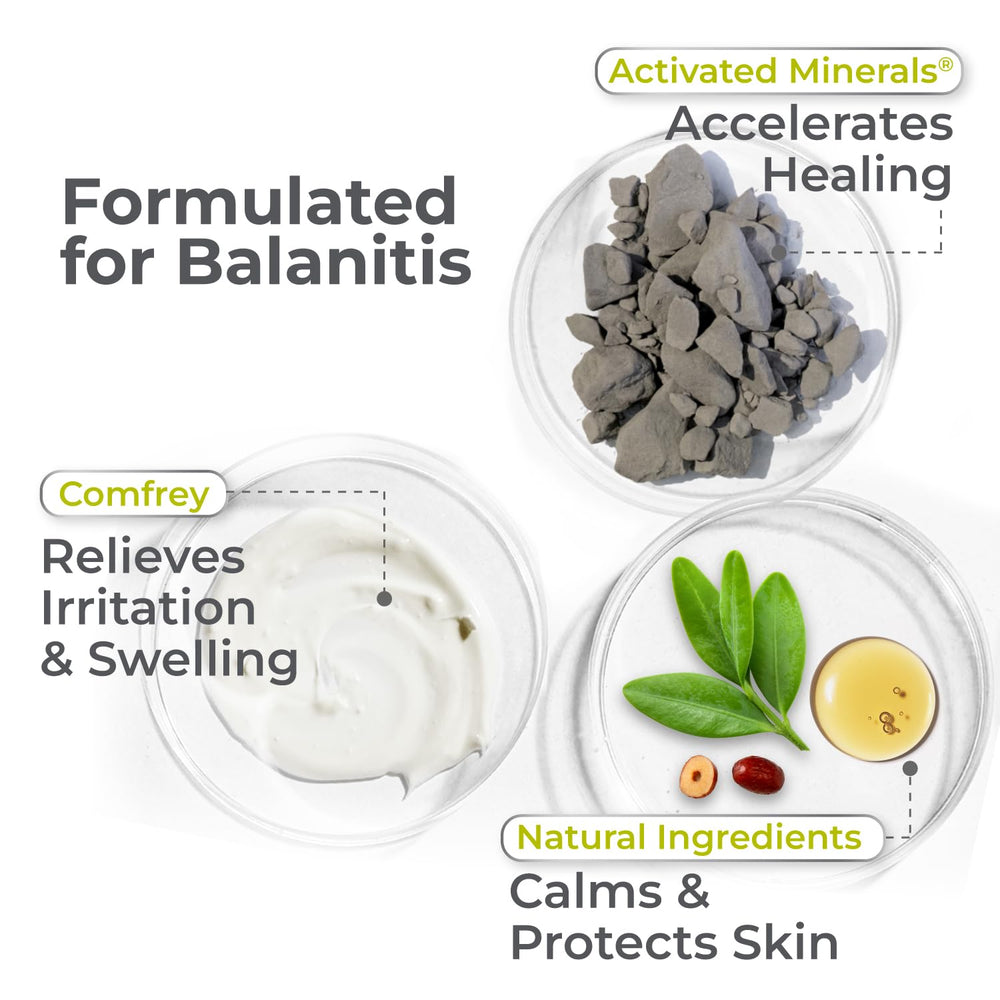 Terrasil Balanitis Relief packaging box emphasizes dermatologist-friendly natural formula.